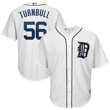 Load image into Gallery viewer, Spencer Turnbull Detroit Tigers Majestic Official Cool Base Player Jersey - White