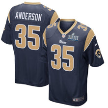 Load image into Gallery viewer, C.J. Anderson Los Angeles Rams Nike Super Bowl LIII Bound Game Jersey - Navy