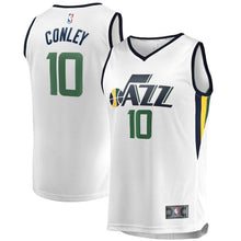Load image into Gallery viewer, Mike Conley Utah Jazz Fanatics Branded White Fast Break Jersey - Association Edition