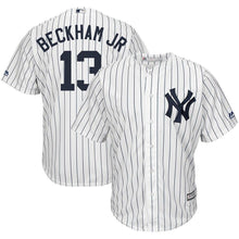 Load image into Gallery viewer, Odell Beckham Jr New York Yankees Majestic x MLB Crossover Cool Base Player Jersey - White