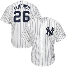 Load image into Gallery viewer, DJ LeMahieu New York Yankees Majestic Official Cool Base Player Jersey - White/Navy