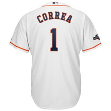 Load image into Gallery viewer, Carlos Correa Houston Astros Majestic 2019 Postseason Official Cool Base Player Jersey - White