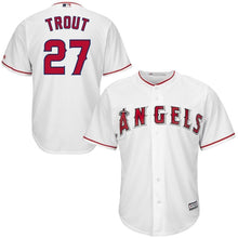 Load image into Gallery viewer, Mike Trout Los Angeles Angels Majestic Cool Base Player Jersey - White