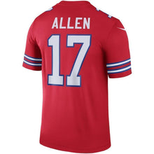 Load image into Gallery viewer, Josh Allen Nike Buffalo Bills Color Rush Legend Jersey - Red