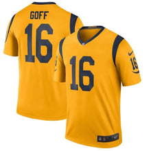 Load image into Gallery viewer, Jared Goff Los Angeles Rams Nike Color Rush Legend Player Jersey - Gold