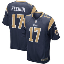 Load image into Gallery viewer, Case Keenum Los Angeles Rams Nike Game Jersey - Navy
