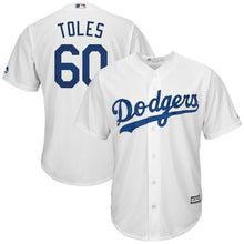 Load image into Gallery viewer, Andrew Toles Los Angeles Dodgers Majestic Home Cool Base Replica Player Jersey - White