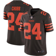 Load image into Gallery viewer, Nick Chubb Cleveland Browns Nike Color Rush Vapor Limited Jersey - Brown