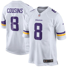 Load image into Gallery viewer, Kirk Cousins Minnesota Vikings Nike Game Jersey - White