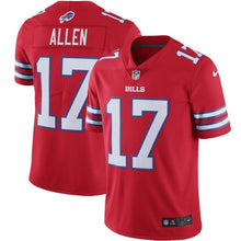 Load image into Gallery viewer, Josh Allen Buffalo Bills Nike Color Rush Vapor Limited Jersey - Red
