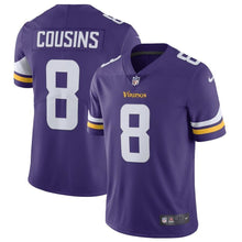 Load image into Gallery viewer, Kirk Cousins Minnesota Vikings Nike Vapor Untouchable Limited Jersey - Purple
