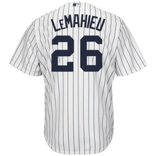 Load image into Gallery viewer, DJ LeMahieu New York Yankees Majestic Official Cool Base Player Jersey - White/Navy