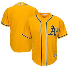 Load image into Gallery viewer, Oakland Athletics Majestic Official Cool Base Team Jersey - Gold