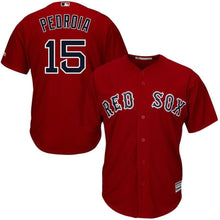 Load image into Gallery viewer, Dustin Pedroia Boston Red Sox Majestic Cool Base Player Jersey - Red
