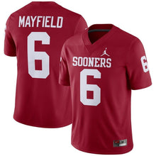 Load image into Gallery viewer, Baker Mayfield Oklahoma Sooners Jordan Brand Alumni Player Jersey - Crimson