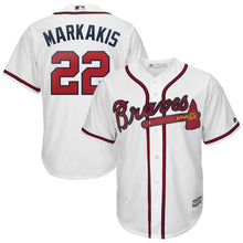 Load image into Gallery viewer, Nick Markakis Atlanta Braves Majestic 2019 Home Cool Base Player Jersey – White