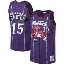 Load image into Gallery viewer, Vince Carter Toronto Raptors Mitchell &amp; Ness  Hardwood Classics Jersey – Purple