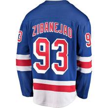 Load image into Gallery viewer, Mika Zibanejad New York Rangers Fanatics Branded Home Breakaway Player Jersey - Blue