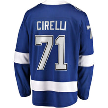 Load image into Gallery viewer, Anthony Cirelli Tampa Bay Lightning Fanatics Branded Home Breakaway Player Jersey - Blue