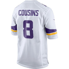 Load image into Gallery viewer, Kirk Cousins Minnesota Vikings Nike Game Jersey - White