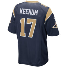 Load image into Gallery viewer, Case Keenum Los Angeles Rams Nike Game Jersey - Navy