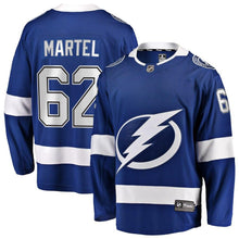 Load image into Gallery viewer, Danick Martel Tampa Bay Lightning Fanatics Branded Home Breakaway Player Jersey - Blue