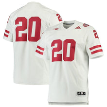 Load image into Gallery viewer, Nebraska Cornhuskers adidas Team Premier Football Jersey - White