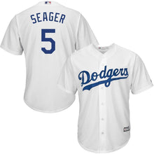 Load image into Gallery viewer, Corey Seager Los Angeles Dodgers Majestic Official Cool Base Player Jersey - White