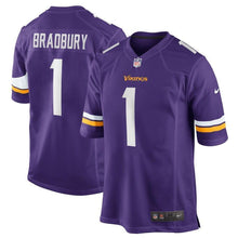 Load image into Gallery viewer, Garret Bradbury Minnesota Vikings Nike Game Jersey - Purple