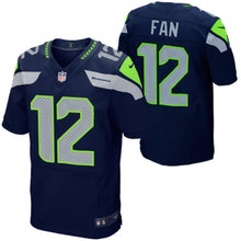 Load image into Gallery viewer, 12s Seattle Seahawks Nike Elite Jersey - College Navy