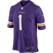 Load image into Gallery viewer, Garret Bradbury Minnesota Vikings Nike Game Jersey - Purple