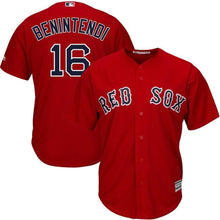 Load image into Gallery viewer, Andrew Benintendi Boston Red Sox Majestic Alternate Official Cool Base Replica Player Jersey - Scarlet
