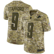 Load image into Gallery viewer, Matthew Stafford Detroit Lions Nike Salute to Service Limited Jersey - Camo