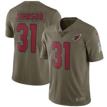 Load image into Gallery viewer, David Johnson Arizona Cardinals Nike Salute To Service Limited Jersey - Olive
