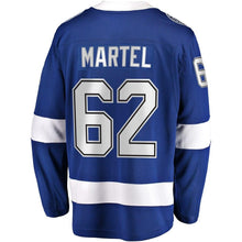 Load image into Gallery viewer, Danick Martel Tampa Bay Lightning Fanatics Branded Home Breakaway Player Jersey - Blue