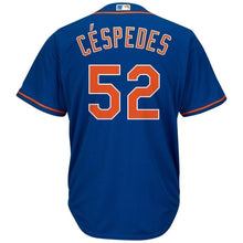 Load image into Gallery viewer, Yoenis Cespedes New York Mets Majestic Official Cool Base Player Jersey - White/Royal