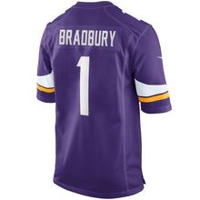 Load image into Gallery viewer, Garret Bradbury Minnesota Vikings Nike Game Jersey - Purple
