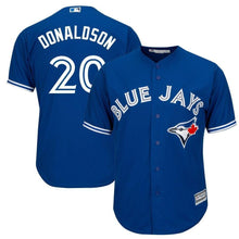 Load image into Gallery viewer, Josh Donaldson Toronto Blue Jays Majestic Cool Base Player Jersey - Royal