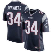 Load image into Gallery viewer, Rex Burkhead New England Patriots Nike Game Jersey - Navy