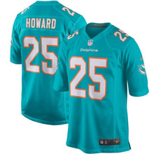 Load image into Gallery viewer, Xavien Howard Miami Dolphins Nike Player Game Jersey - Aqua