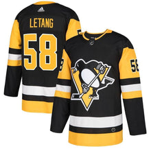 Load image into Gallery viewer, Kris Letang Pittsburgh Penguins adidas Player Jersey - Black