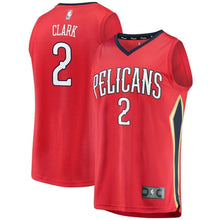 Load image into Gallery viewer, Ian Clark New Orleans Pelicans Fanatics Branded Fast Break Player Jersey Red - Statement Edition