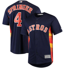 Load image into Gallery viewer, George Springer Houston Astros Majestic Official Cool Base Player Jersey - Navy