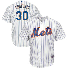 Load image into Gallery viewer, Michael Conforto New York Mets Majestic Alternate Official Cool Base Replica Player Jersey - Royal/White