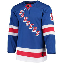 Load image into Gallery viewer, Mika Zibanejad New York Rangers adidas Player Jersey - Blue