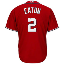 Load image into Gallery viewer, Adam Eaton Washington Nationals Majestic Alternate Official Cool Base Replica Player Jersey - Scarlet
