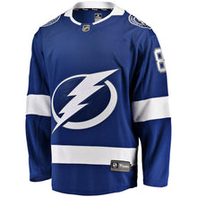 Load image into Gallery viewer, Erik Cernak Tampa Bay Lightning Fanatics Branded Home Breakaway Player Jersey - Blue