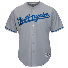 Load image into Gallery viewer, Justin Turner Los Angeles Dodgers Majestic Road Official Cool Base Player Jersey - Gray