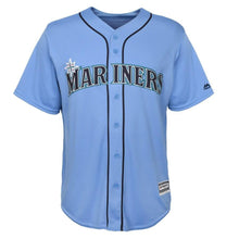 Load image into Gallery viewer, Ken Griffey Jr. Seattle Mariners Majestic Official Cool Base Player Jersey - Light Blue