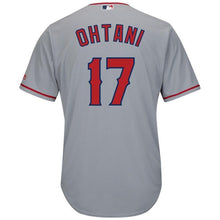 Load image into Gallery viewer, Shohei Ohtani Los Angeles Angels Majestic Cool Base Player Jersey - Gray